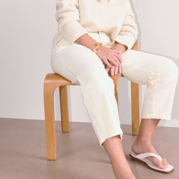 Everlane The Utility Barrel Pant in Bone - Size 14 - Picture 11 of 12